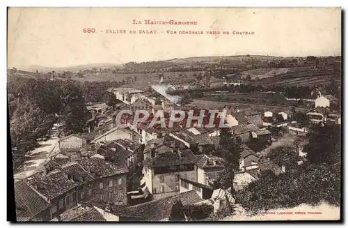 Cartes postales Salies Du Salat Vue Generale prise du Chateau