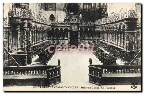 Cartes postales Saint Bertrand de Comminges Stalles du Choeur