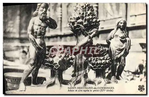 Cartes postales Saint Bertrand de Comminges Adam et Eve apres le Peche