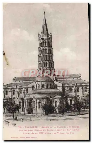 Ansichtskarte AK Toulouse Asside de la Basilique Saint Sernin