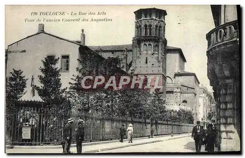 Ansichtskarte AK Toulouse La Rue des Arts Tour de L&#39ancien Couvent des Angustins