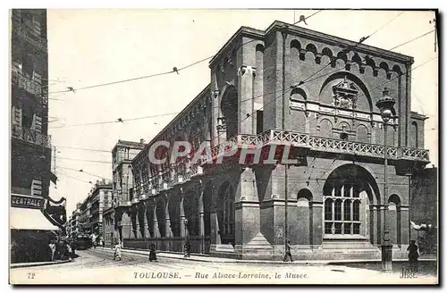 Cartes postales Toulouse Rue Alsace Lorraine le Musee