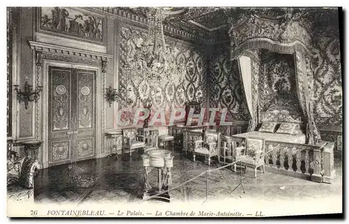 Cartes postales Fontainebleau Le Palais La Chambre de Marie Antoinette