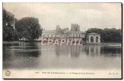 Cartes postales Parc De Fontainebleau L&#39Etang et son Pavillon