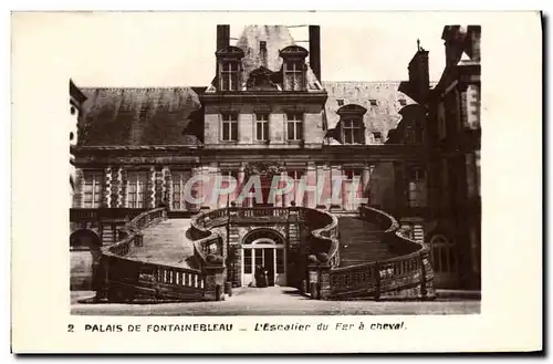 Cartes postales Parc De Fontainebleau L&#39Escalier du Fer a Cheval