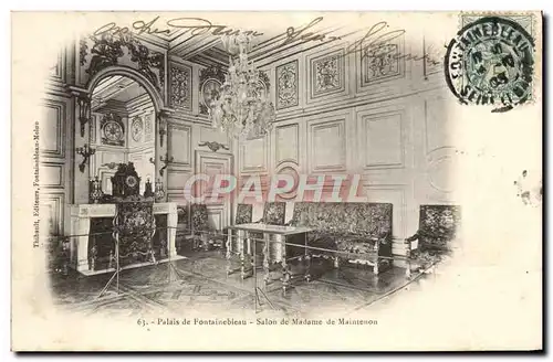 Cartes postales Palais de Fontainebleau Salon de Madame de Maintenon