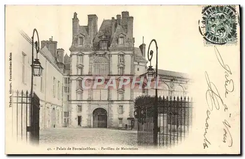 Cartes postales Palais de Fontainebleau Pavillon de Maintenon