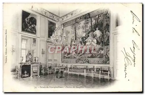 Cartes postales Palais de Fontainebleau Salon de Reception Louis XV