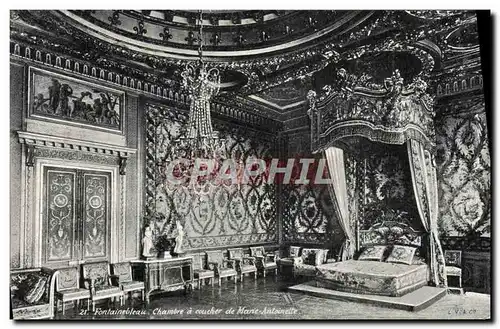 Cartes postales Fontainebleau Chambre a Coucher de Marie Antoinette