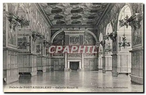 Cartes postales Palais de Fontainebleau Galerie Henri II