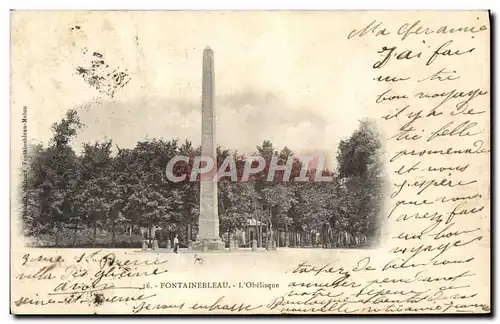 Cartes postales Fontainebleau L&#39Obelisque