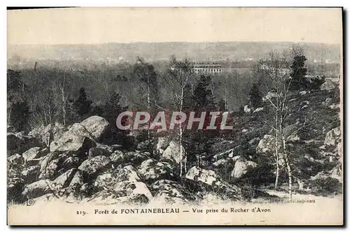 Cartes postales Foret de Fontainebleau Vue prise du Rocher d&#39Avon