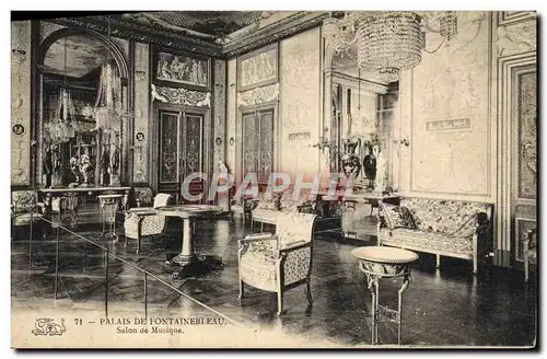 Cartes postales Palais De Fontainebleau Salon de Musique