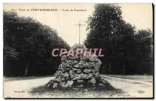 Ansichtskarte AK Foret de Fontainebleau Croix de Franchard