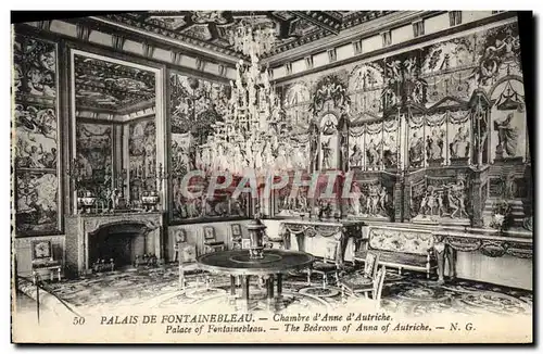 Cartes postales Palais de Fontainebleau Chambre d&#39Anne D&#39Autriche