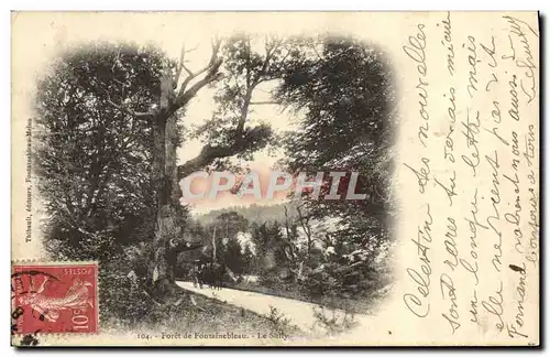 Cartes postales Foret de Fontainebleau Le Sully Attelage Cheval