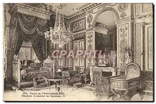 Cartes postales Palais de Fontainebleau Chambre a Coucher de Napoleon 1er