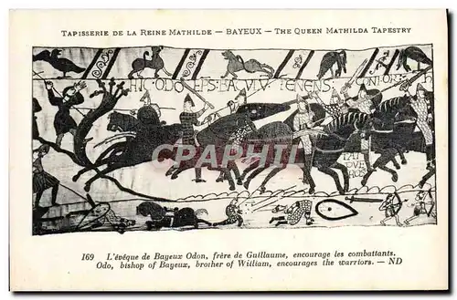 Ansichtskarte AK Tapisserie de la Reine Mathilde Bayeux L&#39eveque de Bayeux Odon frere de Guillaume