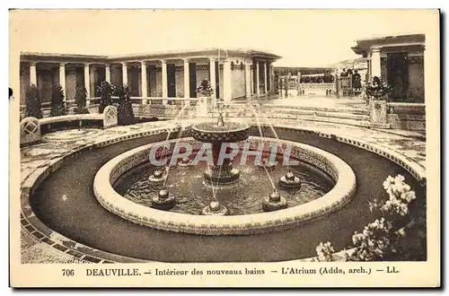 Cartes postales Deauville Interieur des nouveaux bains L&#39atrium