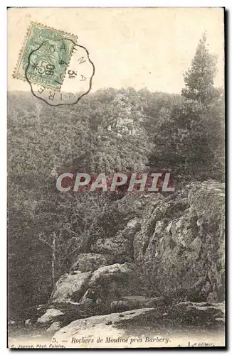 Cartes postales Rochers de Mouline pres Barbey