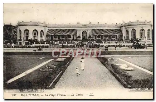 Cartes postales Deauville La Plage Fleurie Le Casino