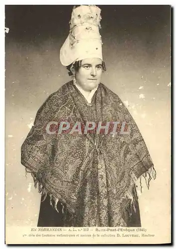 Cartes postales Roux Pont l'Eveque Femme Folklore