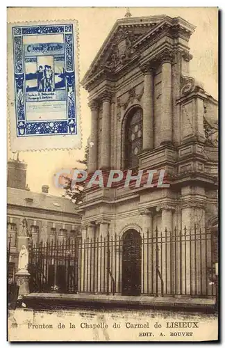 Cartes postales Fronton de la Chapelle du Carmel de Lisieux Vignette Chant