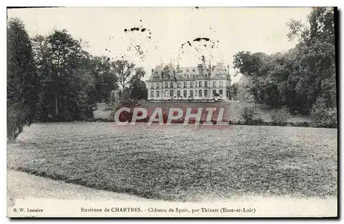 Ansichtskarte AK Environs de Chartres Chateau de Spoir par Thivars