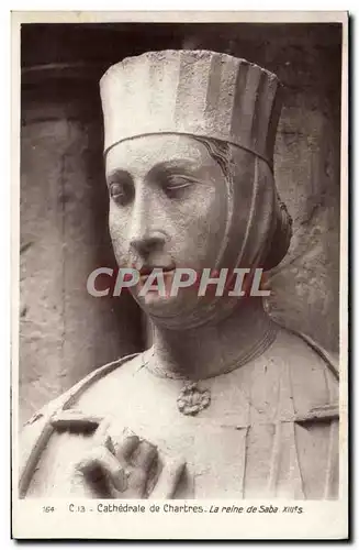 Ansichtskarte AK Cathedrale de Chartres La reine de Saba Xlll es