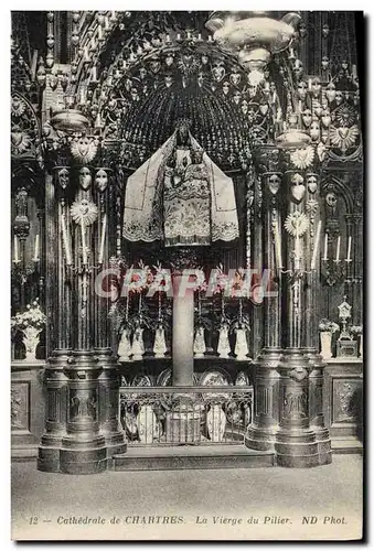 Ansichtskarte AK Cathedarle de Chartres La Vierge du Pilier