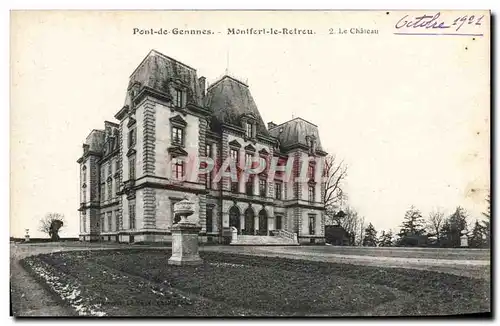 Ansichtskarte AK Pont de Gennnes Montfort le Rotrou Le Chateau