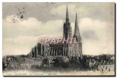 Ansichtskarte AK Chartres La Cathedarle