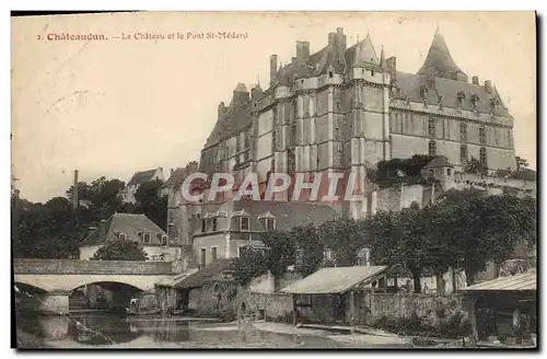 Ansichtskarte AK Chateaudun Le Chateau et le Pont St Medard