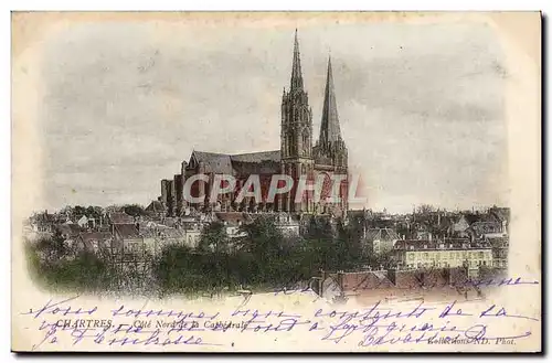 Cartes postales Chartres Cote Nord de la Cathedrale