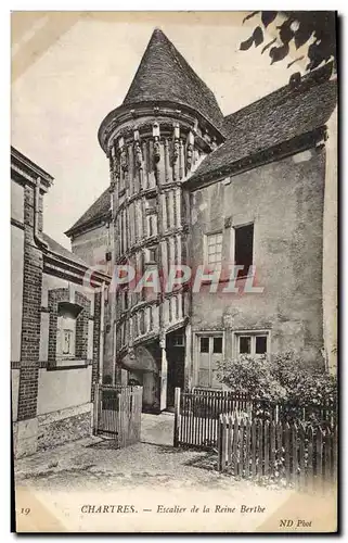 Ansichtskarte AK Chartres Escalier de la Reine Berthe