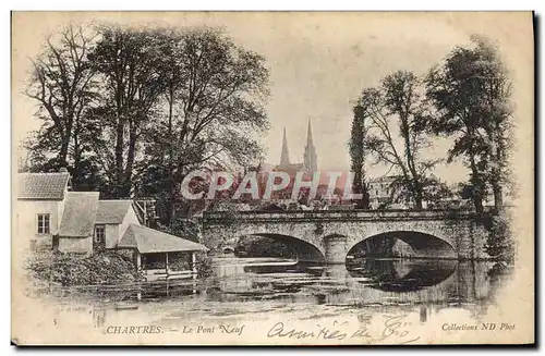 Ansichtskarte AK Chartres Le Pont Neuf