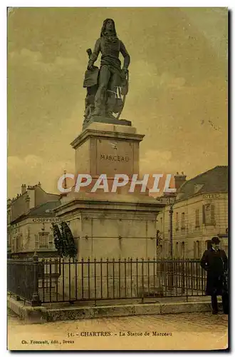 Cartes postales Chartres La Statue de Marceau