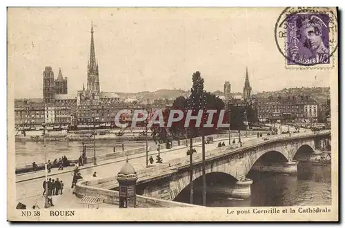 Ansichtskarte AK Rouen Le Pont Corneille de la Cathedrale