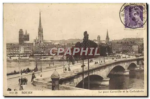 Cartes postales Rouen Le Pont Corneille de la Cathedrale