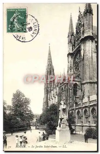 Cartes postales Rouen Le Jardin Saint Ouen