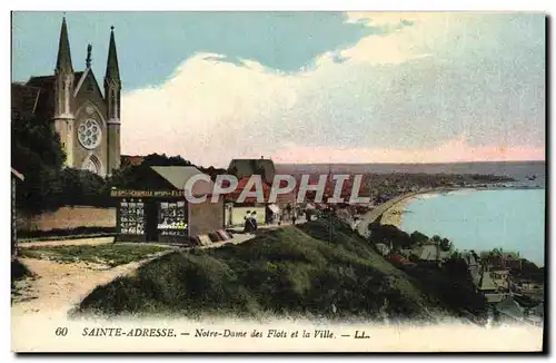 Cartes postales Sainte Adresse Notre Dame des Flots et la Ville