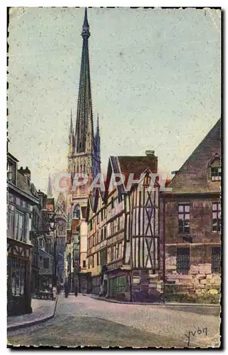 Ansichtskarte AK Rouen Vieilles maisons