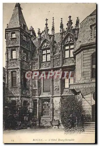 Cartes postales Rouen L&#39Hotel Bourgtheroulde