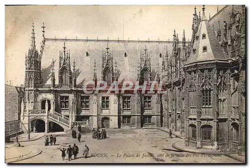 Cartes postales Rouen Le Palais de Justice cote de la salle des Pas Perdus