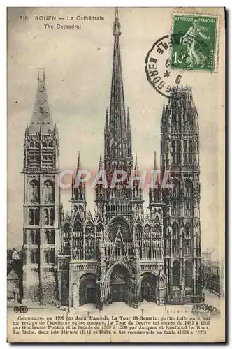 Cartes postales Rouen La Cathedarle