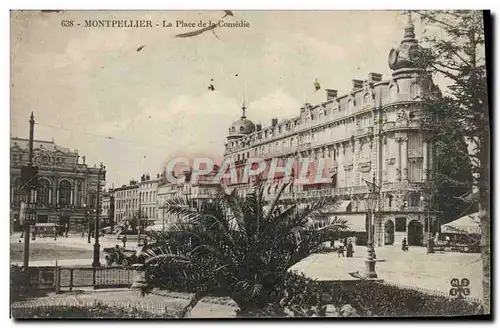 Cartes postales Montpellier La Place de la Comedie