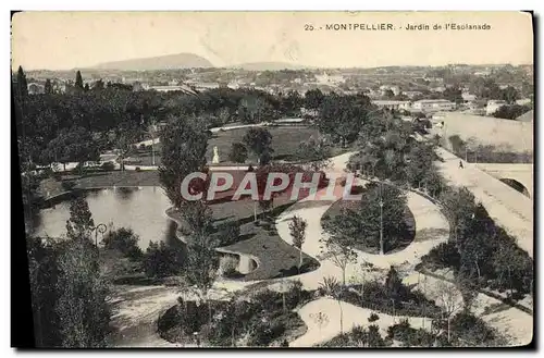 Cartes postales Montpellier Jardin de l&#39Esplanade