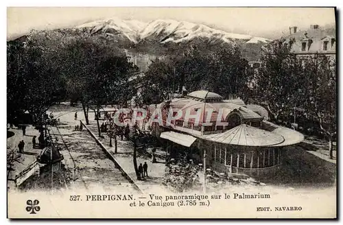 Cartes postales Perpignan Vue panoramique sur le Palmarium et le Canigou