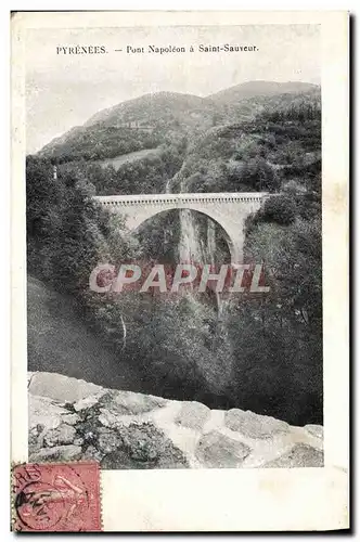 Ansichtskarte AK Pyrenees Pont Napoleon a Saint Sauveur