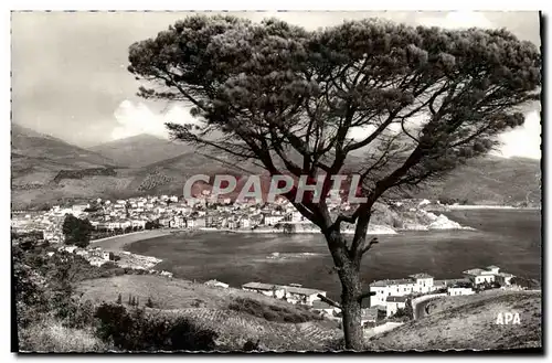 Moderne Karte Banyuls Sur Mer Vue Generale sur la ville La plage et la baie